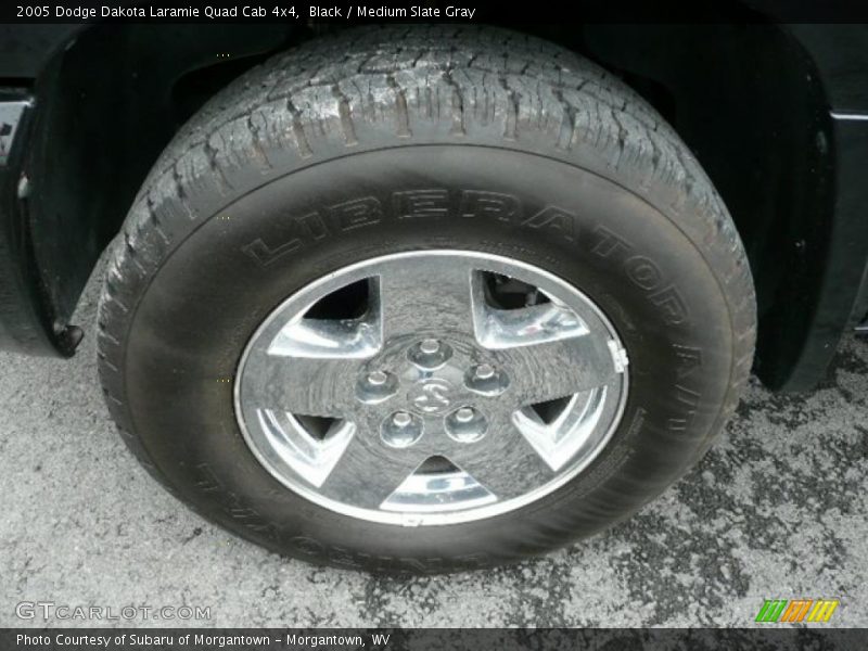 Black / Medium Slate Gray 2005 Dodge Dakota Laramie Quad Cab 4x4