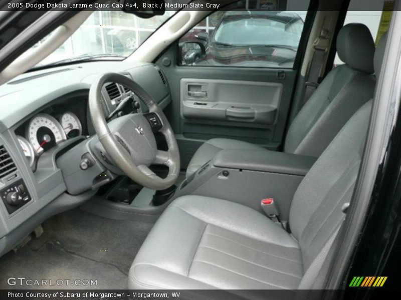 Black / Medium Slate Gray 2005 Dodge Dakota Laramie Quad Cab 4x4