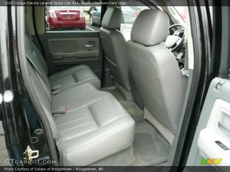 Black / Medium Slate Gray 2005 Dodge Dakota Laramie Quad Cab 4x4