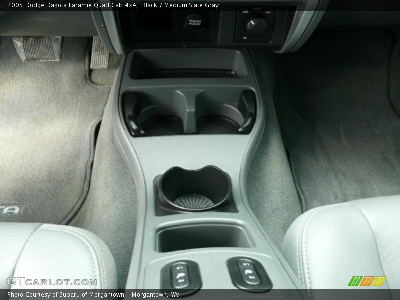 Black / Medium Slate Gray 2005 Dodge Dakota Laramie Quad Cab 4x4