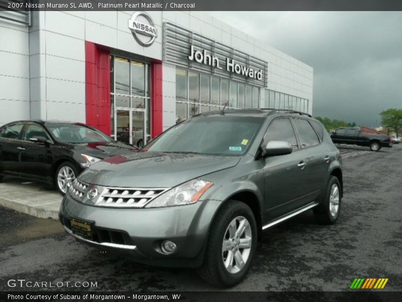Platinum Pearl Matallic / Charcoal 2007 Nissan Murano SL AWD