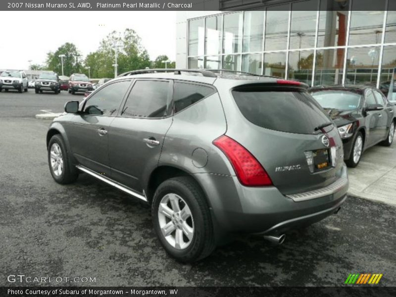 Platinum Pearl Matallic / Charcoal 2007 Nissan Murano SL AWD