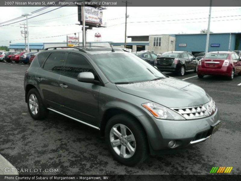 Platinum Pearl Matallic / Charcoal 2007 Nissan Murano SL AWD