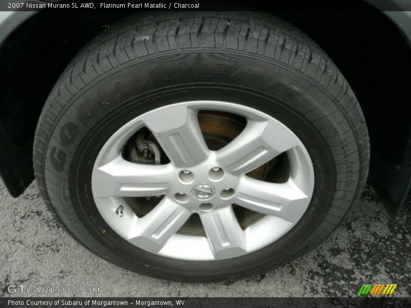 Platinum Pearl Matallic / Charcoal 2007 Nissan Murano SL AWD