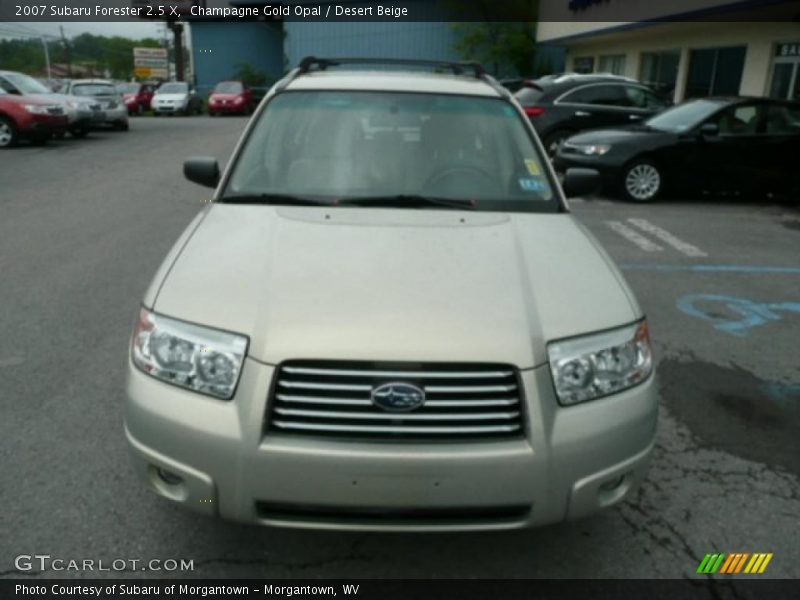 Champagne Gold Opal / Desert Beige 2007 Subaru Forester 2.5 X