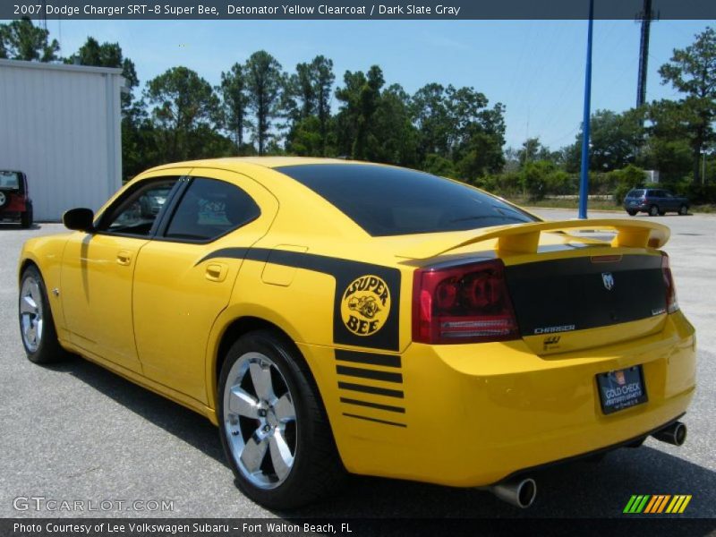 Detonator Yellow Clearcoat / Dark Slate Gray 2007 Dodge Charger SRT-8 Super Bee