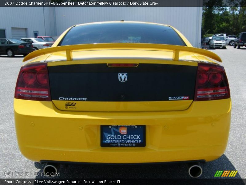 Detonator Yellow Clearcoat / Dark Slate Gray 2007 Dodge Charger SRT-8 Super Bee