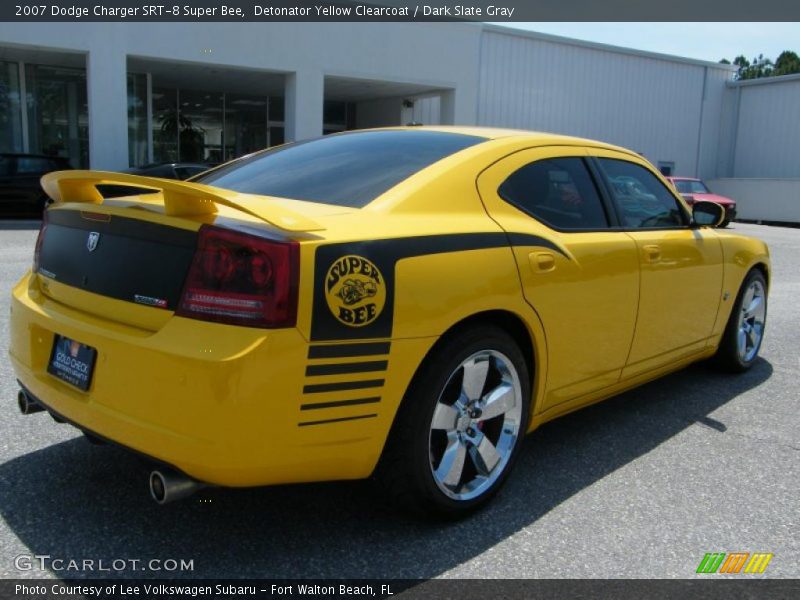 Detonator Yellow Clearcoat / Dark Slate Gray 2007 Dodge Charger SRT-8 Super Bee