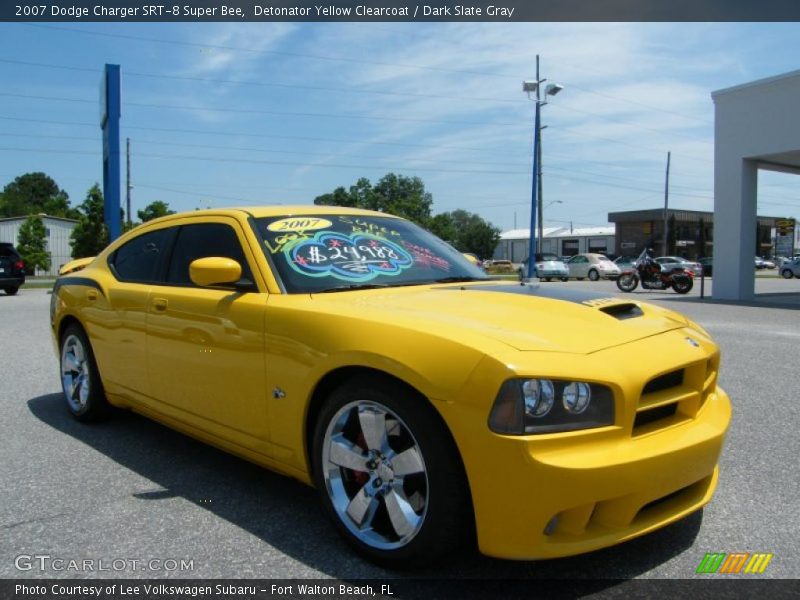 Detonator Yellow Clearcoat / Dark Slate Gray 2007 Dodge Charger SRT-8 Super Bee