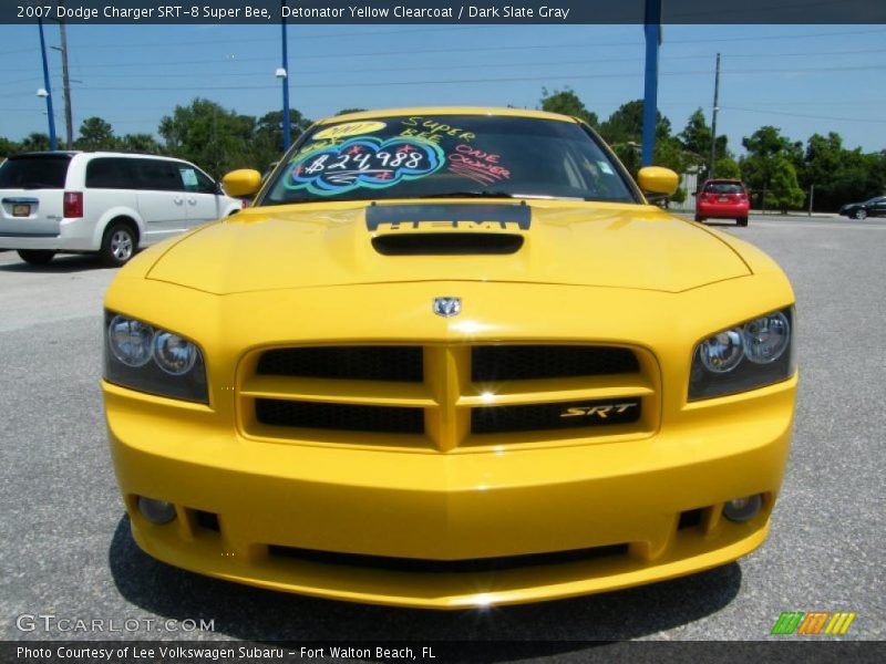 Detonator Yellow Clearcoat / Dark Slate Gray 2007 Dodge Charger SRT-8 Super Bee