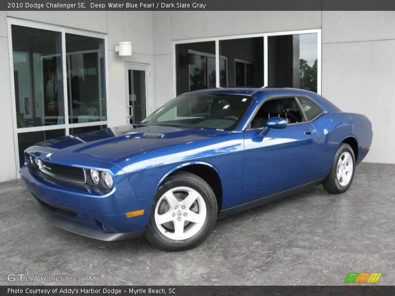 Deep Water Blue Pearl / Dark Slate Gray 2010 Dodge Challenger SE
