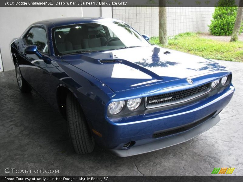 Deep Water Blue Pearl / Dark Slate Gray 2010 Dodge Challenger SE
