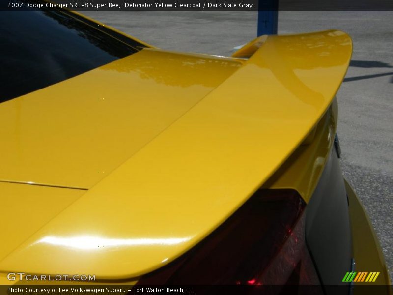 Detonator Yellow Clearcoat / Dark Slate Gray 2007 Dodge Charger SRT-8 Super Bee