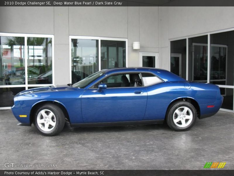Deep Water Blue Pearl / Dark Slate Gray 2010 Dodge Challenger SE