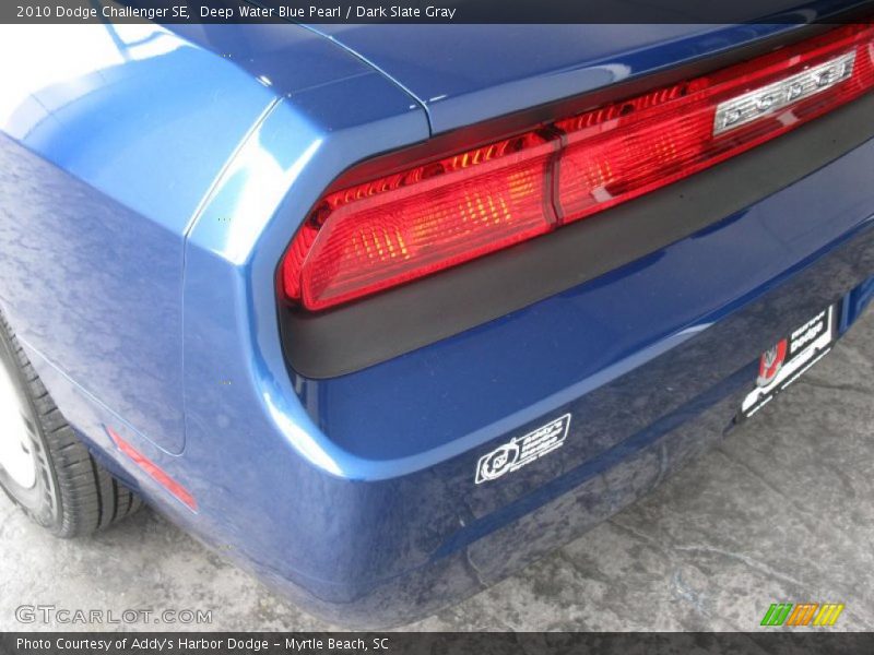 Deep Water Blue Pearl / Dark Slate Gray 2010 Dodge Challenger SE
