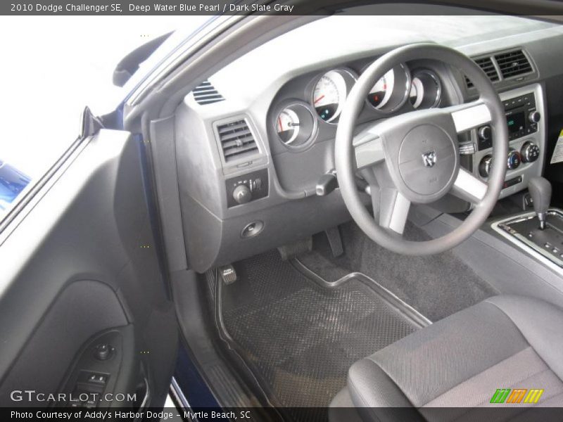 Deep Water Blue Pearl / Dark Slate Gray 2010 Dodge Challenger SE