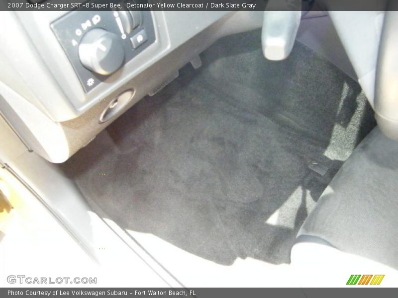 Detonator Yellow Clearcoat / Dark Slate Gray 2007 Dodge Charger SRT-8 Super Bee