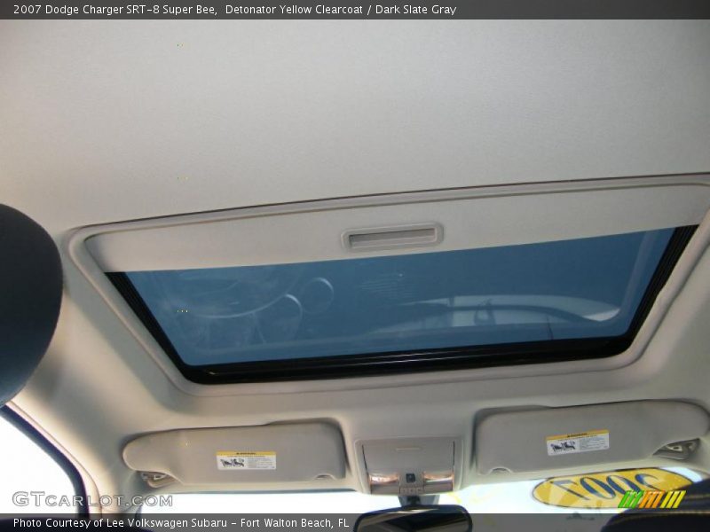 Detonator Yellow Clearcoat / Dark Slate Gray 2007 Dodge Charger SRT-8 Super Bee