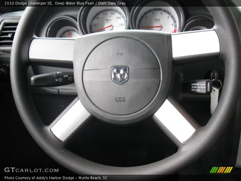 Deep Water Blue Pearl / Dark Slate Gray 2010 Dodge Challenger SE