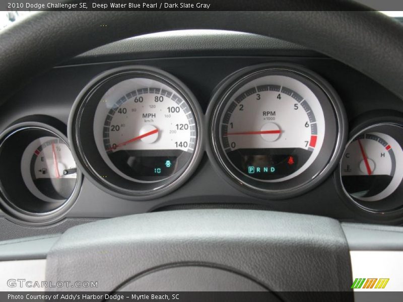 Deep Water Blue Pearl / Dark Slate Gray 2010 Dodge Challenger SE