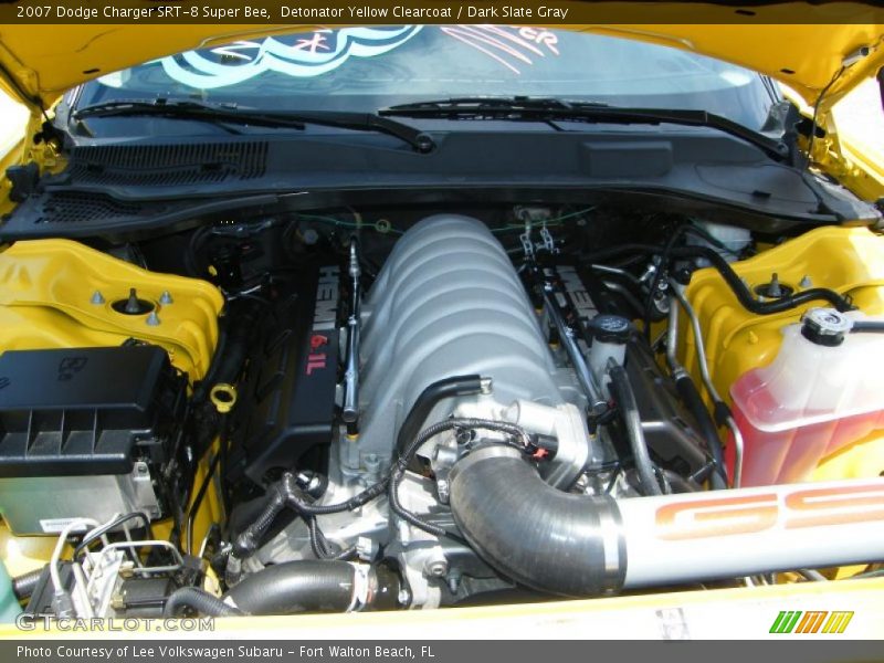 Detonator Yellow Clearcoat / Dark Slate Gray 2007 Dodge Charger SRT-8 Super Bee