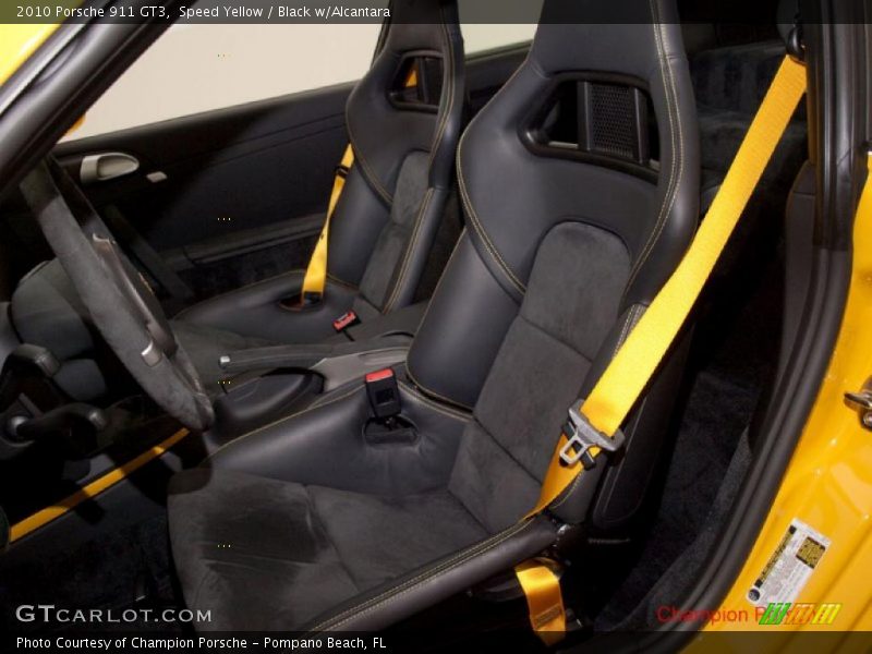 Speed Yellow / Black w/Alcantara 2010 Porsche 911 GT3