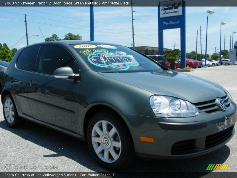 Sage Green Metallic / Anthracite Black 2008 Volkswagen Rabbit 2 Door