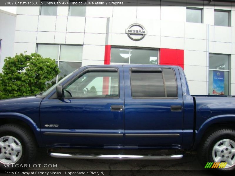 Indigo Blue Metallic / Graphite 2002 Chevrolet S10 LS Crew Cab 4x4