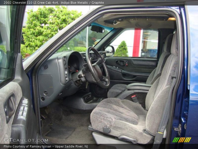 Indigo Blue Metallic / Graphite 2002 Chevrolet S10 LS Crew Cab 4x4