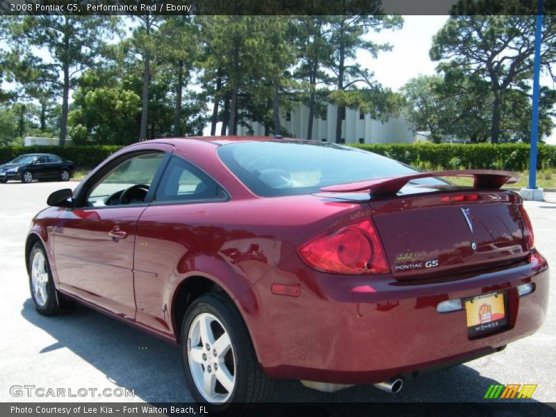 Performance Red / Ebony 2008 Pontiac G5