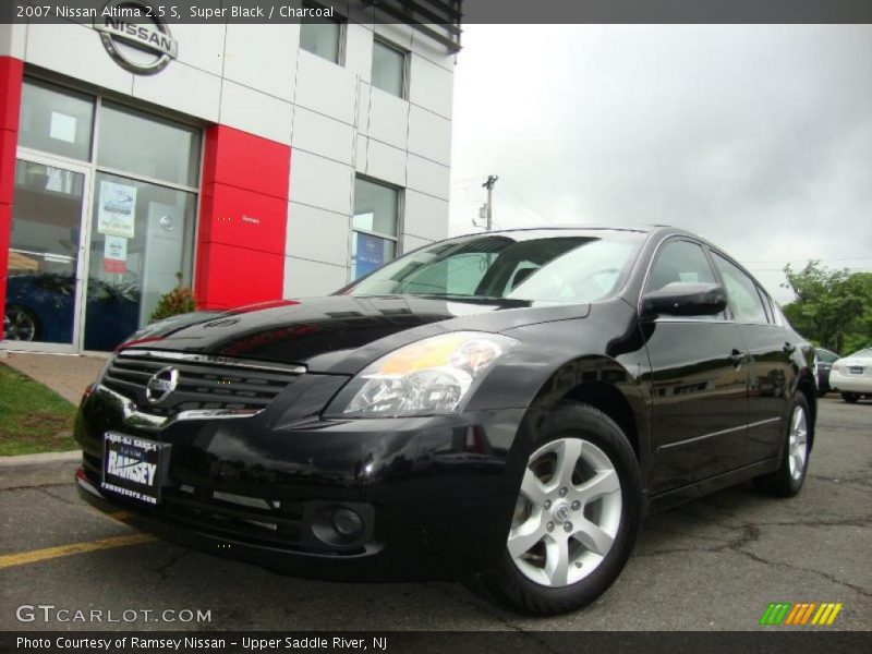 Super Black / Charcoal 2007 Nissan Altima 2.5 S
