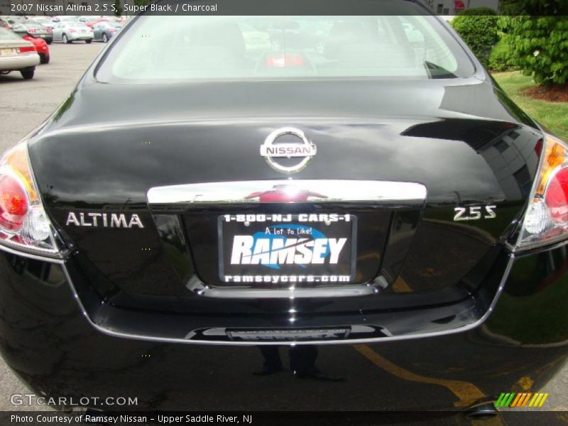 Super Black / Charcoal 2007 Nissan Altima 2.5 S