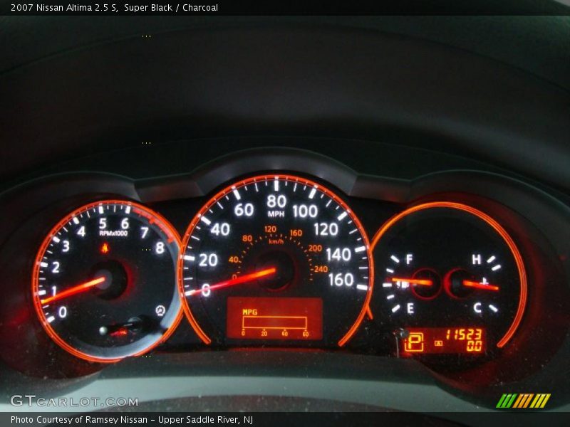 Super Black / Charcoal 2007 Nissan Altima 2.5 S