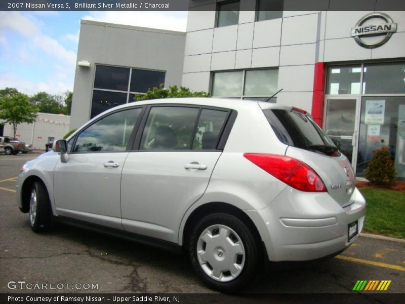 Brilliant Silver Metallic / Charcoal 2007 Nissan Versa S
