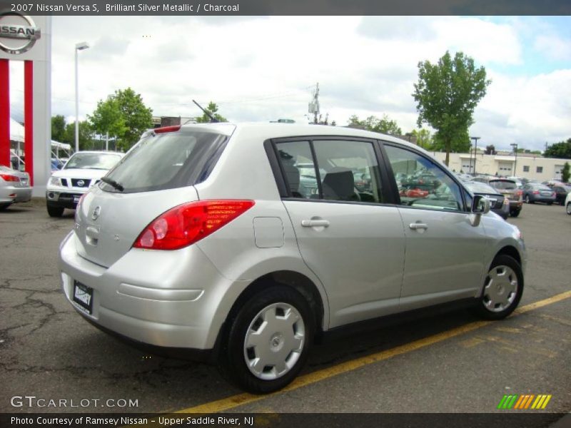 Brilliant Silver Metallic / Charcoal 2007 Nissan Versa S