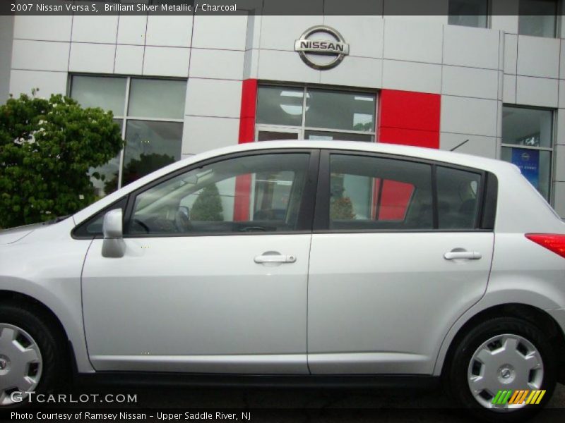 Brilliant Silver Metallic / Charcoal 2007 Nissan Versa S