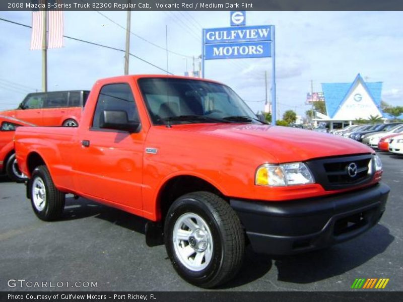 Volcanic Red / Medium Dark Flint 2008 Mazda B-Series Truck B2300 Regular Cab