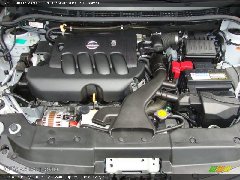 Brilliant Silver Metallic / Charcoal 2007 Nissan Versa S