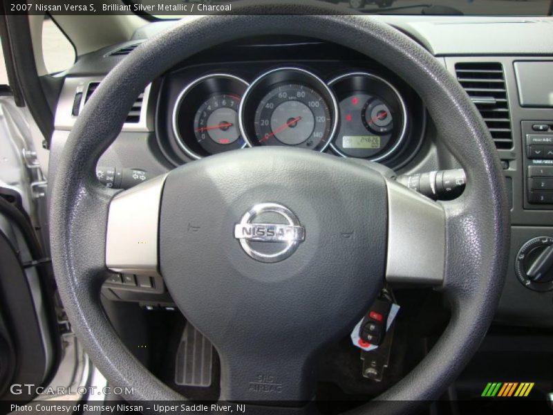 Brilliant Silver Metallic / Charcoal 2007 Nissan Versa S