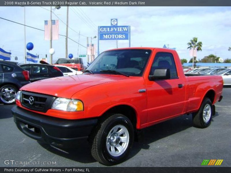 Volcanic Red / Medium Dark Flint 2008 Mazda B-Series Truck B2300 Regular Cab