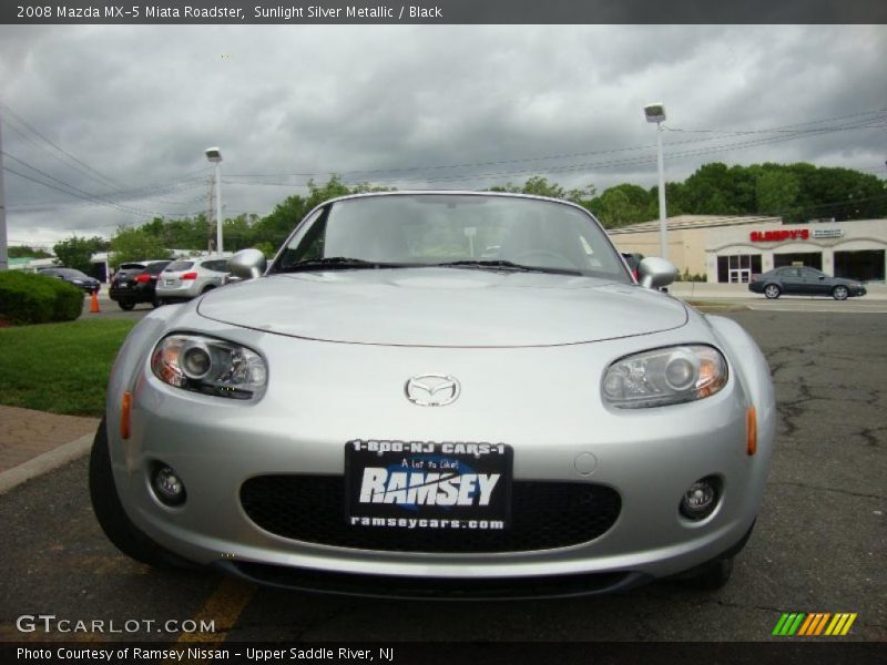 Sunlight Silver Metallic / Black 2008 Mazda MX-5 Miata Roadster