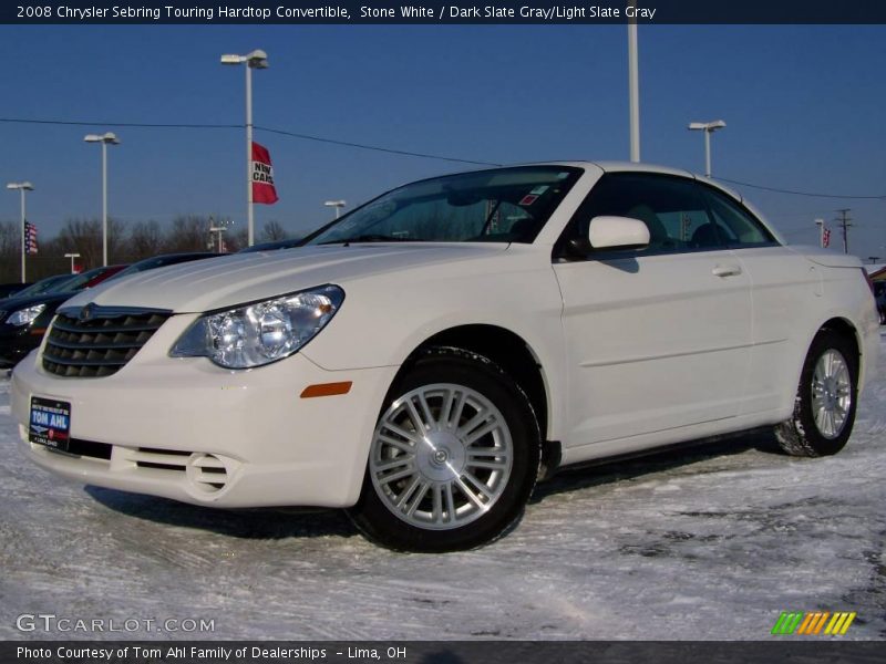 Stone White / Dark Slate Gray/Light Slate Gray 2008 Chrysler Sebring Touring Hardtop Convertible