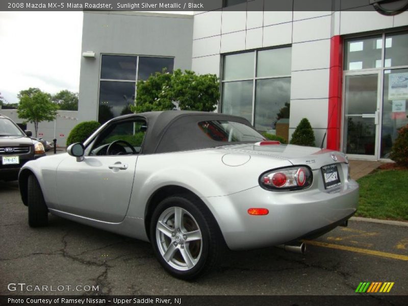 Sunlight Silver Metallic / Black 2008 Mazda MX-5 Miata Roadster