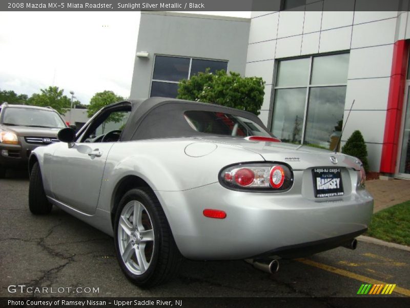 Sunlight Silver Metallic / Black 2008 Mazda MX-5 Miata Roadster