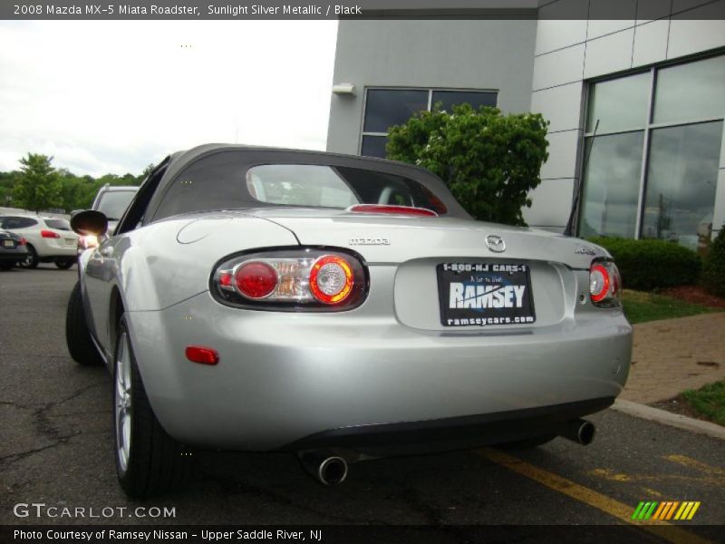 Sunlight Silver Metallic / Black 2008 Mazda MX-5 Miata Roadster