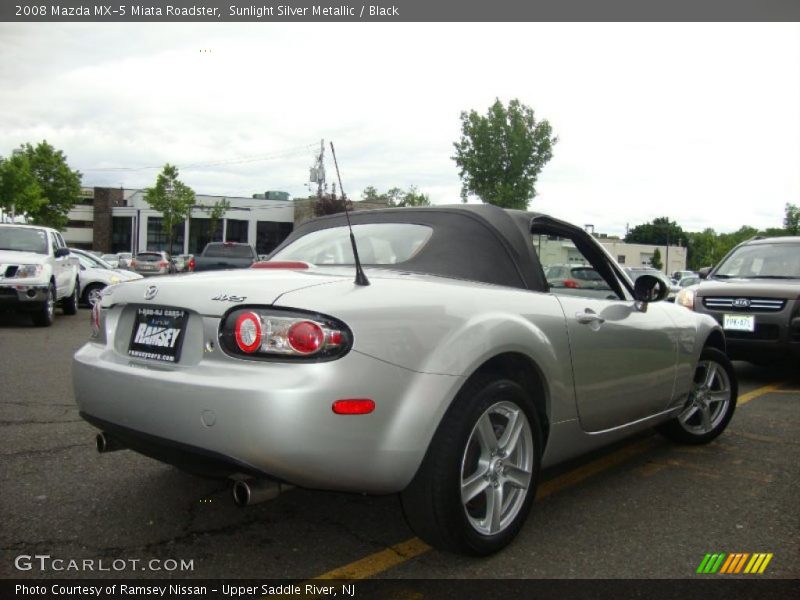 Sunlight Silver Metallic / Black 2008 Mazda MX-5 Miata Roadster