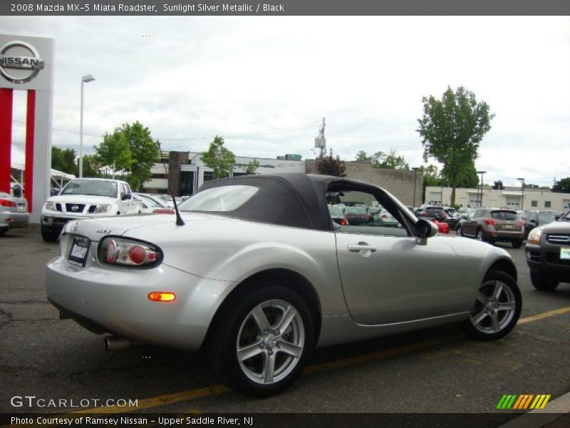 Sunlight Silver Metallic / Black 2008 Mazda MX-5 Miata Roadster
