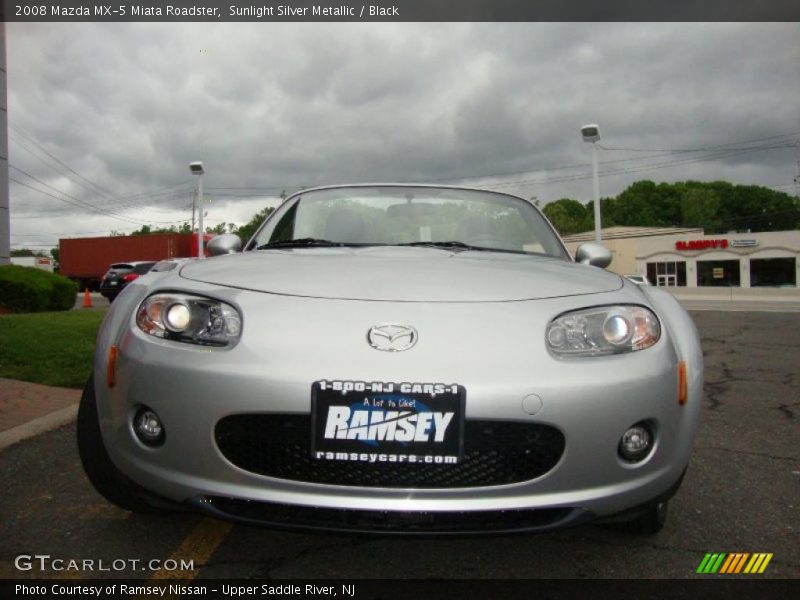 Sunlight Silver Metallic / Black 2008 Mazda MX-5 Miata Roadster