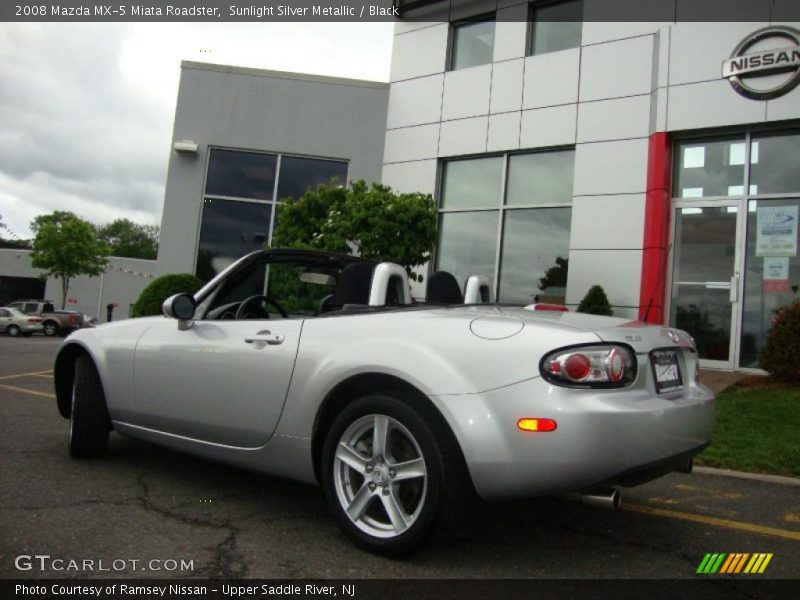 Sunlight Silver Metallic / Black 2008 Mazda MX-5 Miata Roadster