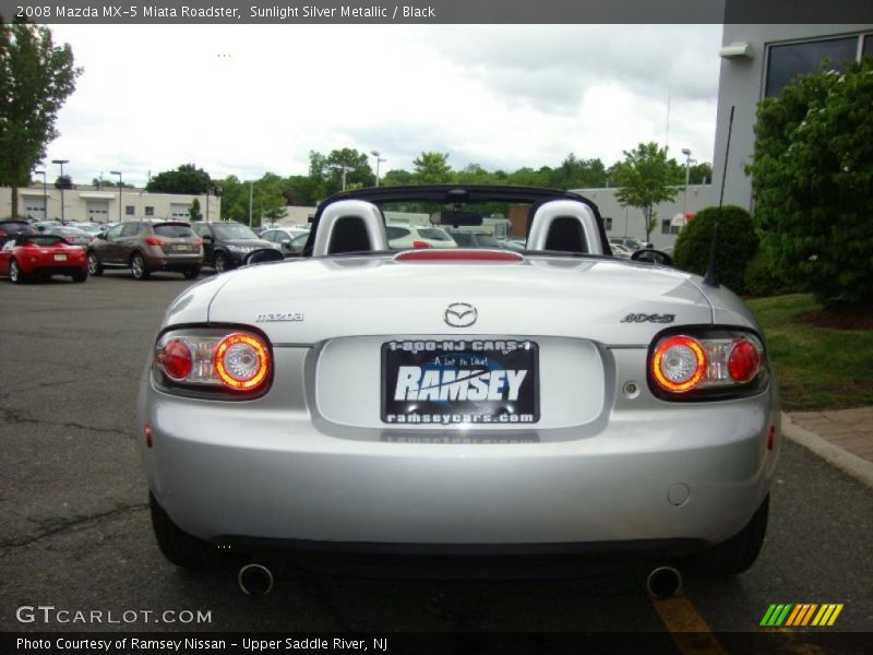 Sunlight Silver Metallic / Black 2008 Mazda MX-5 Miata Roadster